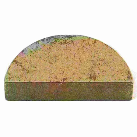 Midwest Fastener Woodruff Key, 5/16 x 1/2 in Key Size, D SAE Number, Steel Zinc, 4 PK 73205